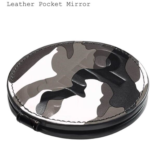 Supreme Leather Pocket Mirror snow 鏡 ミラー