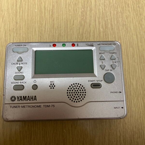 YAMAHA チューナーメトロノーム TDM-75 シルバー