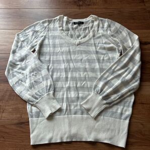 Misch Masch ストライプ Vネックセーター M