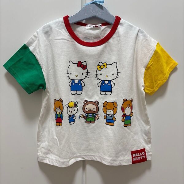 【新品】しまむら チマジロ ハローキティ 半袖Tシャツ ホワイト サイズ120
