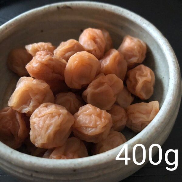 小さなサイズの美味しい梅干し 添加物不使用の低塩仕込みの織姫小梅干し400g