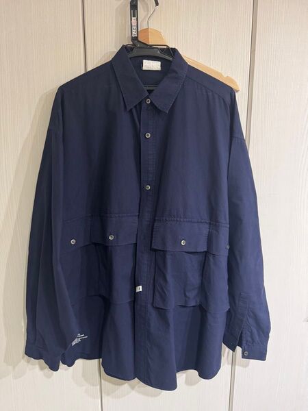 フレッシュサービス フラップポケットシャツ グラフペーパー コモリ comoli fresh service
