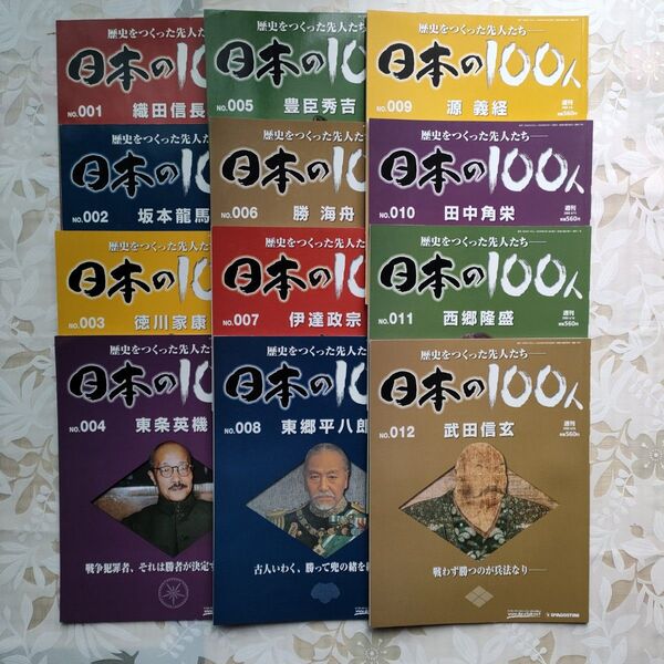 DeAGOSTINI 歴史をつくった先人たち 「日本の100人」No.001〜No.053