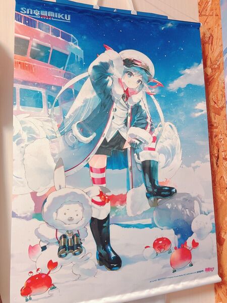 初音ミク 雪ミク2022 B2タペストリー ステッカー付