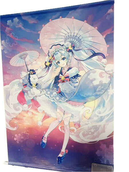 初音ミク 雪ミク2023 B2タペストリー 付属ステッカー