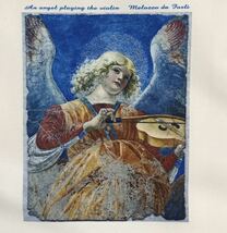 奏楽の天使　バイオリンを弾く天使　メロッツォ・ダ・フォルリ　ポリキャンバストートバッグMサイズ_画像2