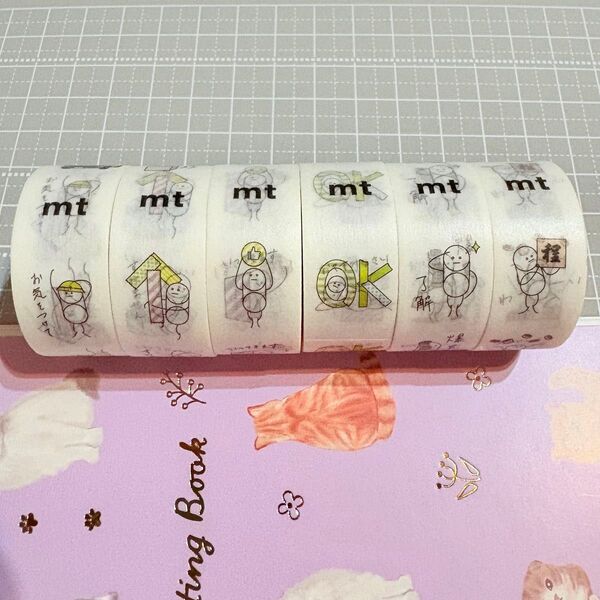 mt lab. ガチャ 限定 マスキングテープ mtマン スタンプ柄 コンプ6種セット