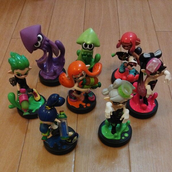 Nintendo amiibo アミーボ スプラトゥーン 8体セット 動作確認済み