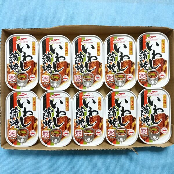 マルハニチロ いわし蒲焼×10缶 いわし缶詰 蒲焼 国内製造 国産 DHA