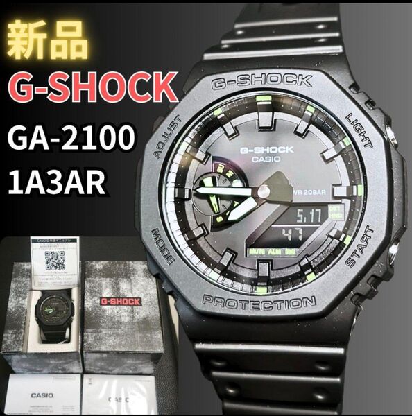 新品 日本未発売品 G-SHOCK GA-2100-1A3AR ブラック ジーショック Gショック 稼働品 カシオ GA-2100