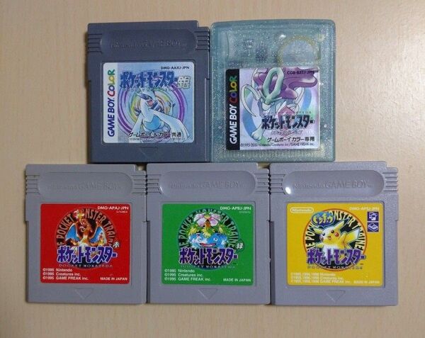 【起動確認済み】ポケットモンスター 赤 緑 ピカチュウ 銀 クリスタル
