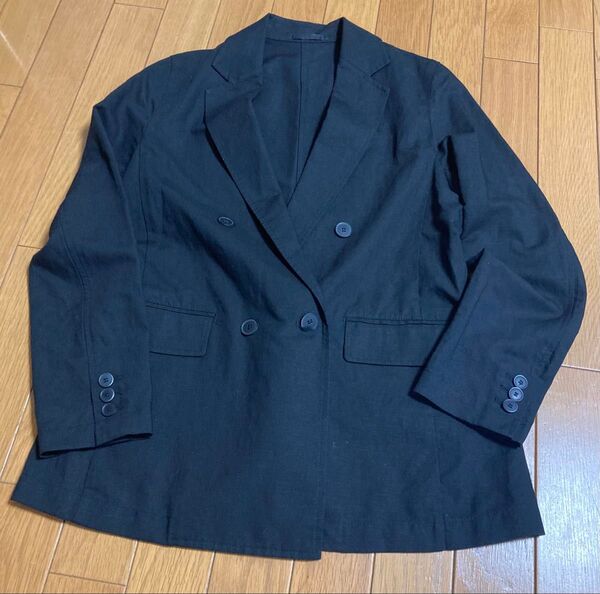 ユニクロ リネンブレンドジャケット XS
