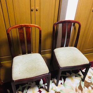 カリモク家具 木製ダイニングチェア 2脚セット ②