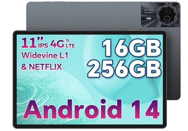 11インチ Android14 タブレット 16GB RAM+256GB