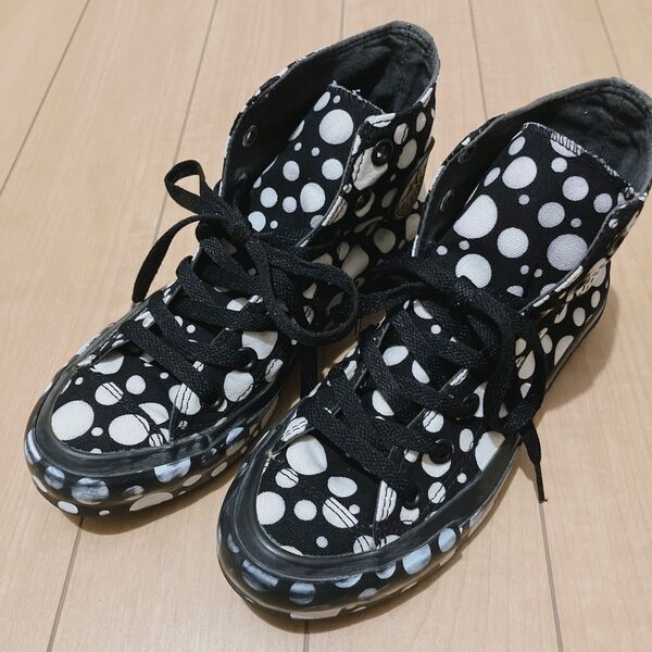 CONVERSE ドット柄 ハイカットスニーカー サイズ22.5cm