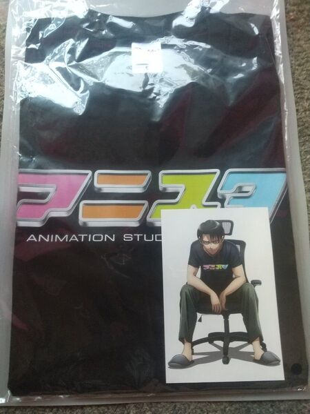 アニスタ・進撃の巨人・リブァイ兵長・コラボTシャツ・ポストカード付き・【S/M/L/XL】各サイズ1着・新品未開封品
