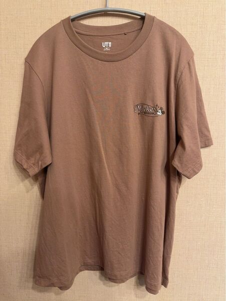 ユニクロ UT ミッキーマウス Tシャツ 3XL ブラウン