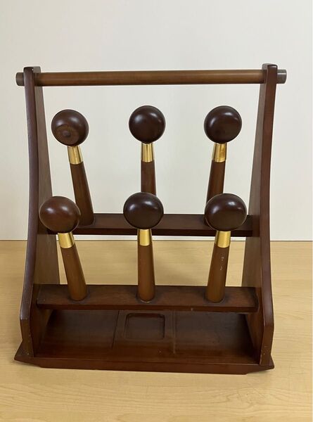 昭和レトロ ニチハン スリッパラック 木製 6個セット