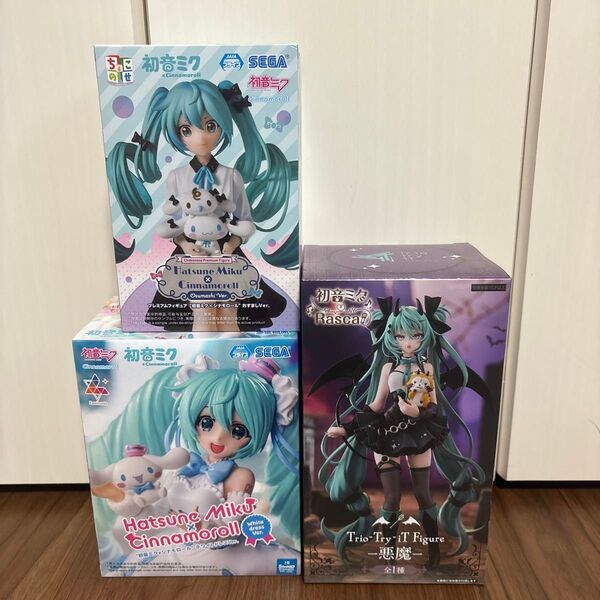 【新品未使用】 初音ミク フィギュア 3点セット