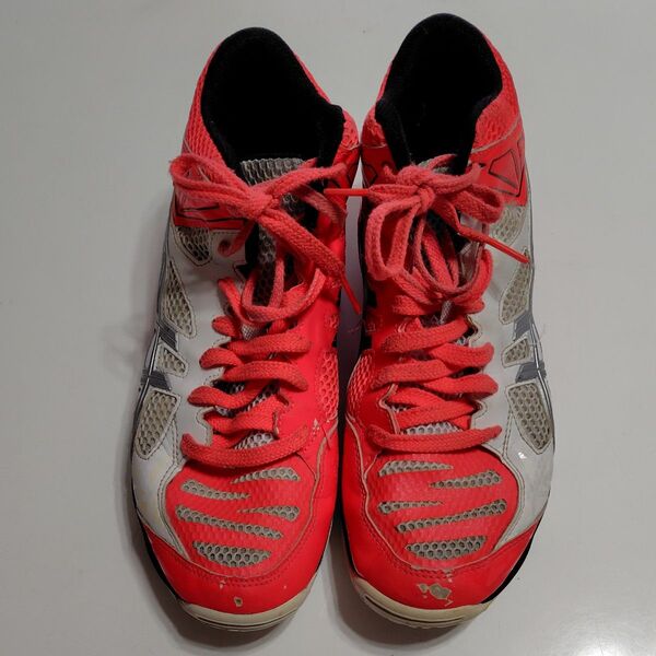 asics バレーボールシューズ レッド×ホワイト
