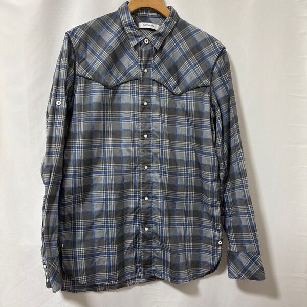 nonnative RANCHER SHIRT COTTON PIQUE CHECK ネルシャツ ウエスタンシャツ ノンネイティブ