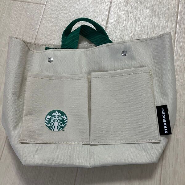 STARBUCKS キャンバストートバッグ オフホワイト