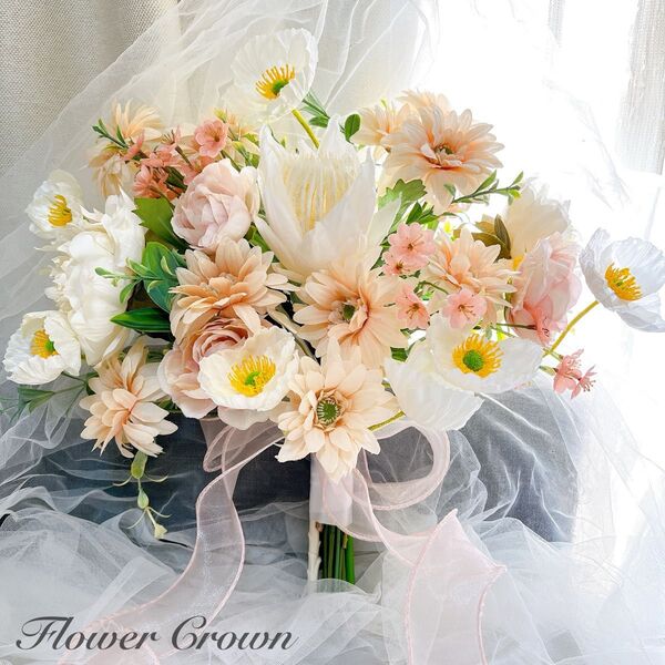 アーティフィシャルフラワーブーケ 結婚式 クラッチブーケ ウエディング