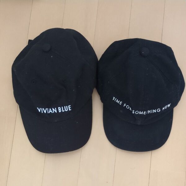 VIVIAN BLUEとTIME FOR SOMETHING NEWのキャップ2個セット