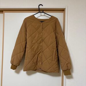 中綿ジャケット ブラウン キルティング アウター