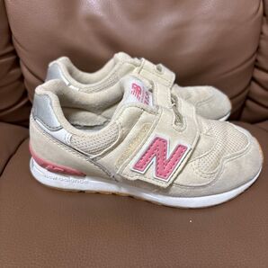 New Balance 313 スニーカー 16.5cm ベージュ ピンク