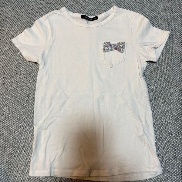 anyFAM キッズ Tシャツ 120 オフホワイト 女の子