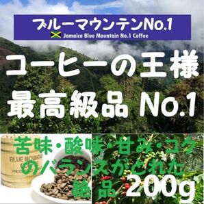【セール特価15%OFF】ブルーマウンテンNo.1 コーヒー豆200g