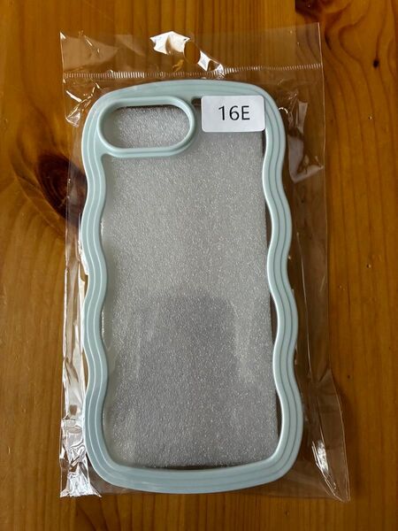 iPhone16eケース カバー クリア 水色 ブルー