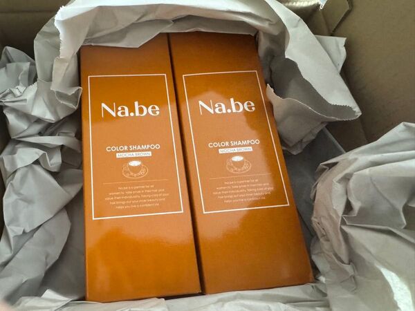 Na.be ナイブ ヘアカラーシャンプー MB モカブラウン オーハーモニー 2本セット