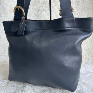 美品 OLDCOACH オールドコーチ トートバッグ 肩掛け グラブタンレザー USA製 ゴールド金具 vintage ブラック
