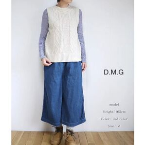 ドミンゴ DMG デニム ワイドパンツ ガウチョ ロングキュロット S