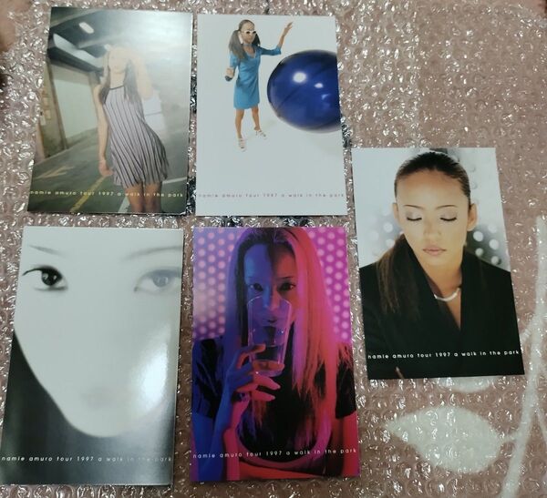 安室奈美恵walk in the Park ポストカード5枚セット