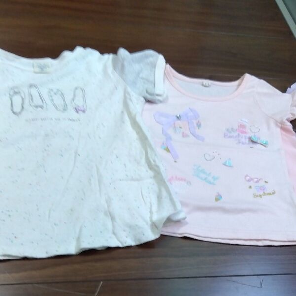 UNICA 110 半袖 Tシャツ 女の子 子供服 夏物 ピンク ひらひら メゾピアノ ナチュラル