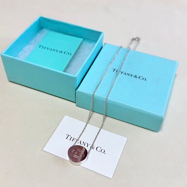 お値下げ不可 ティファニー TIFFANY & Co ネックレス ロゴ 1837 コンケーブ サークル 925刻印