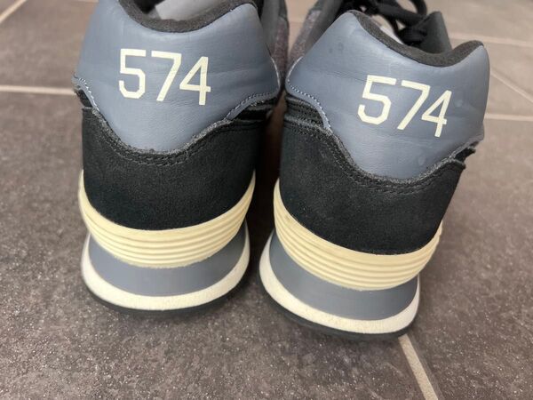 New Balance 574 スニーカー ブラック グレー
