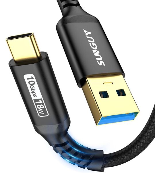 SUNGUY USB3.1 Gen2 Type C ケーブル 0.5M USB