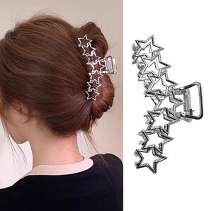 バンスクリップ ヘアクリップ ヘアアクセ 髪留め 韓国風 星 スター