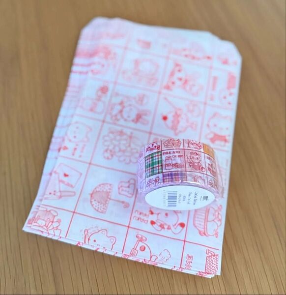 限定品 mt×シモジママスキングテープ 「マイホーム 」平袋20枚 昭和レトロ