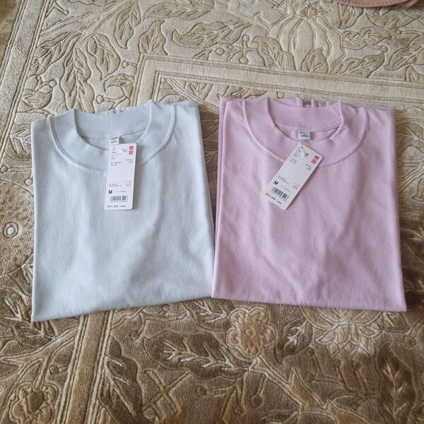 未使用〈ユニクロ〉コットンリラックスボクシーT Mサイズ×2