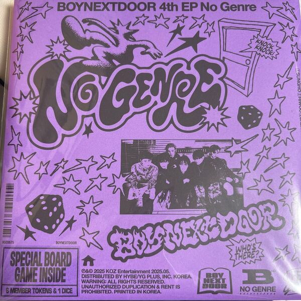 BOYNEXTDOOR 4th EP No Genre ウナク トレカ ポストカード シリアルあり CDのみ無し