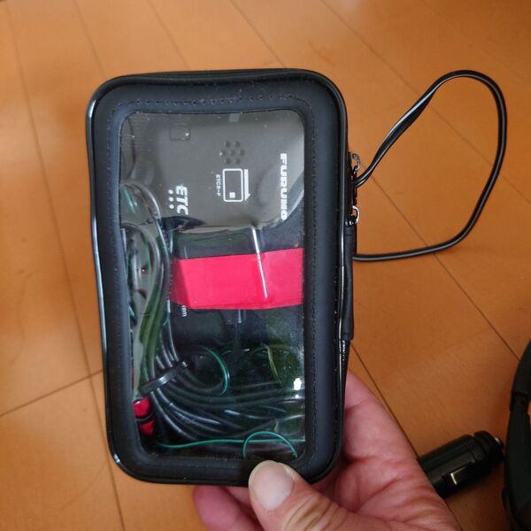 バイク用 ETC車載器ケース FURUNO シガーソケット 配線コード