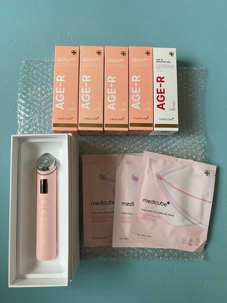 medicube 美顔器 メディキューブ AGE-R ブースタープロ ピンク ジェル パック セット