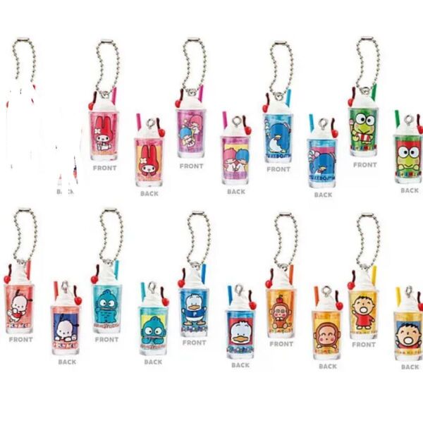 サンリオキャラクターズ レトログラスミニチュアチャーム 9個セット