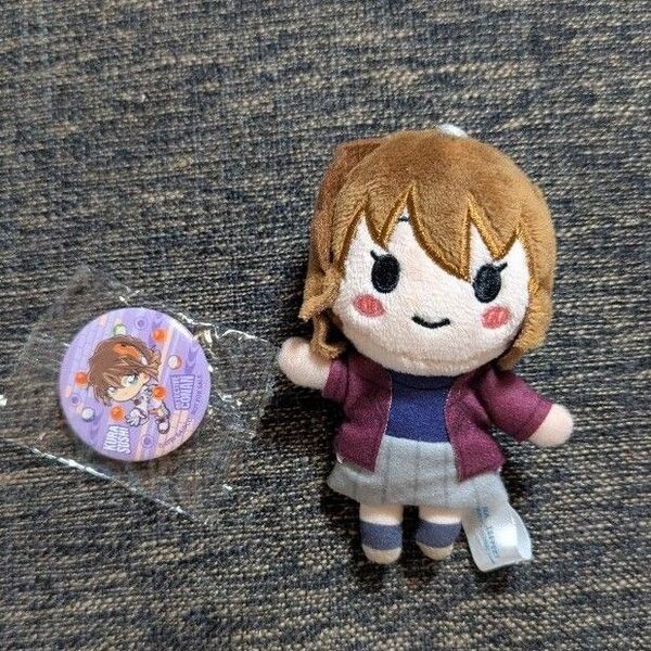 名探偵コナン セガラッキーくじ H賞 ぬいぐるみマスコット くら寿司缶バッジ 灰原哀