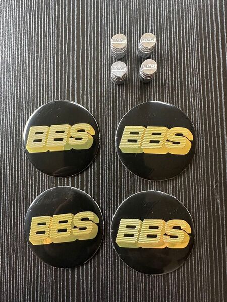 BBS センターエンブレム&エアバルブキャップ 4個セット
